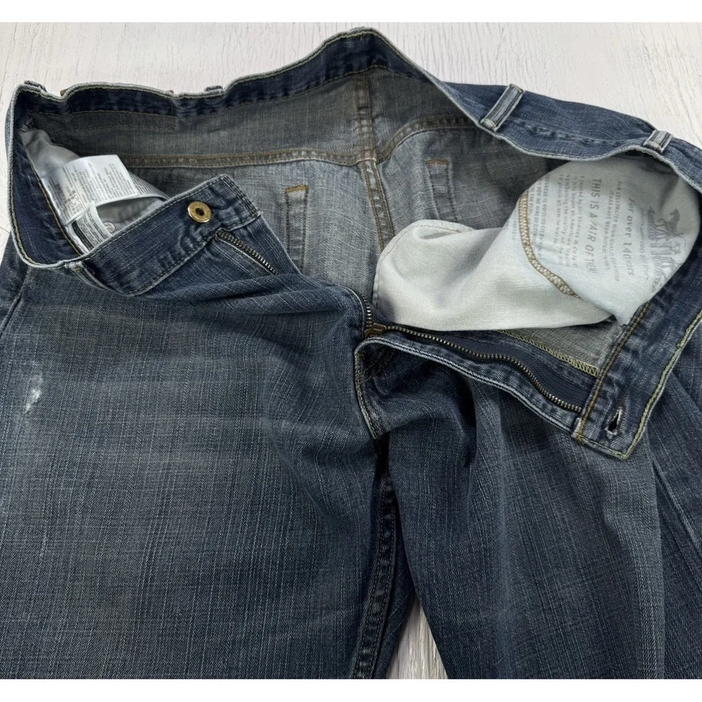 Levi's 569 Jeans Men's 38x30 Blue Loose Straight Fit 100% Cotton Dark Denim